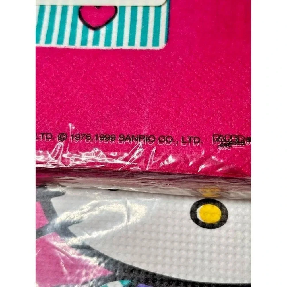1999 Vintage Sanrio Hello Kitty Table Cover Napkins Set New‎ Deadstock Retro